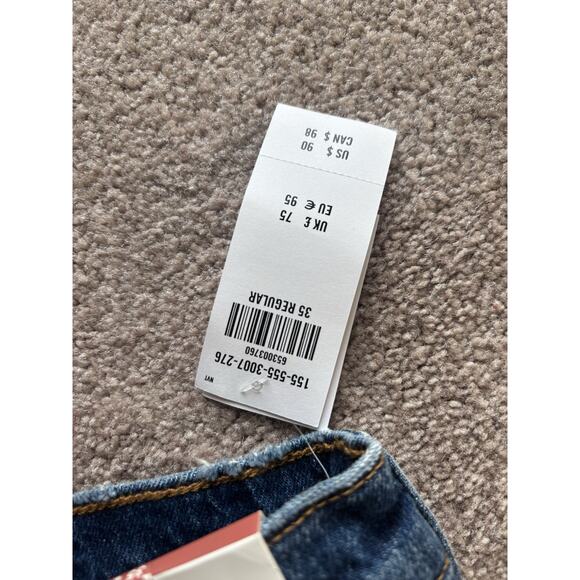 NWT Abercrombie & Fitch Plus Size 35 20r The 90s Straight Ultra High Rise Jeans - Picture 5 of 10